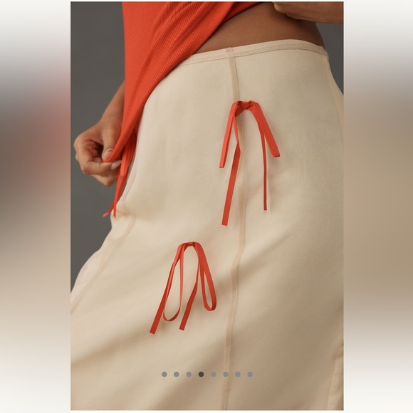 Maeve Ribbon Pencil Midi Skirt - Picture 4 of 13